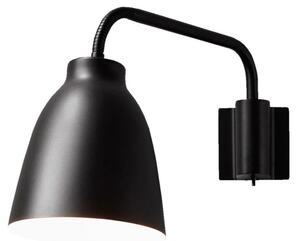 Applique da parete FRITZ HANSEN, Caravaggio, dimmerabile, Nero, Soggiorno, Metallo, Design