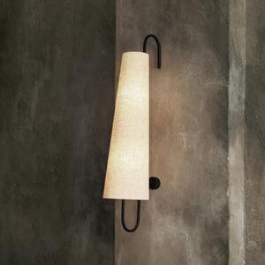 Applique da parete ferm LIVING, Ancora, Nero, Soggiorno, Metallo, Design