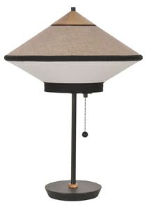 Lampade da tavolo Forestier, Cymbal S, Beige, Soggiorno, Tessuto / Tessile, Design