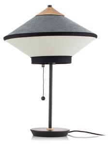 Lampade da tavolo Forestier, Cymbal S, Blu, Soggiorno, Tessuto / Tessile, Design