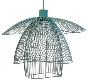 Lampada a sospensione Forestier, Papillon S, dimmerabile, Blu, Soggiorno, Metallo, Design