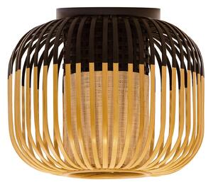 Plafoniera Forestier, Bamboo Light XS, dimmerabile, Nero, Soggiorno, Bambù, Design