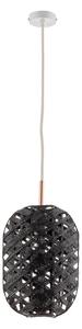 Lampada a sospensione Forestier, Capsule S, dimmerabile, Nero, Soggiorno, Bambù, Design
