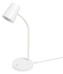Lampade da tavolo Lindby, Ailina, dimmerabile, Bianco, Studio / Ufficio, Plastica, Moderno