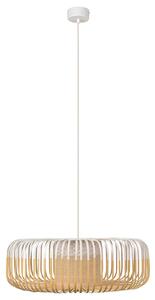 Lampada a sospensione Forestier, Bamboo Light XL, dimmerabile, Bianco, Soggiorno, Bambù, Design