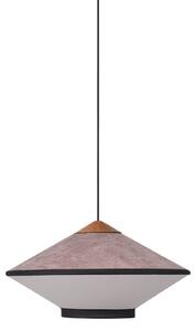 Lampada a sospensione Forestier, Cymbal S, dimmerabile, Viola, Soggiorno, Tessuto / Tessile, Design