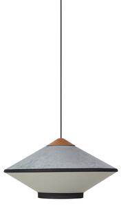 Lampada a sospensione Forestier, Cymbal S, dimmerabile, Blu, Soggiorno, Tessuto / Tessile, Design