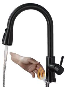 Rubinetto da cucina, con controllo a sensori, erogatore estraibile, dimensioni hxw, attacco G1/2
