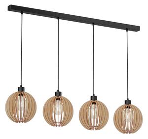 Lampada a sospensione Envostar, Clay, dimmerabile, Legno, Corridoio, Legno, Scandinavo