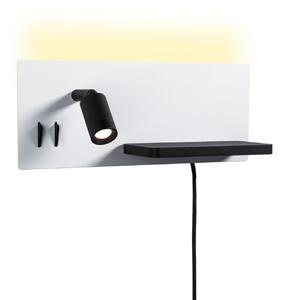 Applique da parete Paulmann, Serra, dimmerabile, Bianco, Camera da letto, Ottone, Moderno