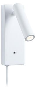 Applique da parete Paulmann, Hulda USB, dimmerabile, Bianco, Camera da letto, Metallo, Moderno