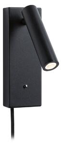 Applique da parete Paulmann, Hulda USB, dimmerabile, Nero, Camera da letto, Metallo, Moderno