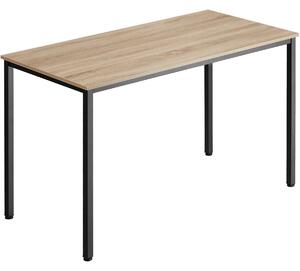 Tectake 404420 scrivania vanport 120 x 60 x 75,5 cm - industriale legno chiaro, rovere sonoma
