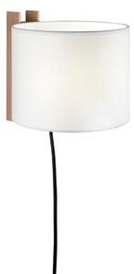 Applique da parete Santa & Cole, dimmerabile, Bianco, Soggiorno, Legno
