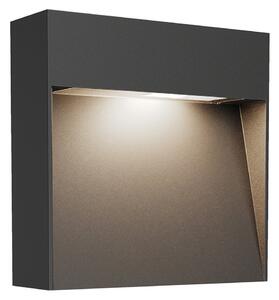 Lampade da esterno Lucande, Noreia, dimmerabile, Nero, Balcone, Alluminio, Moderno