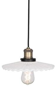 Lampada a sospensione Globen Lighting, COBBLER, dimmerabile, Bianco, Sala da pranzo, Vetro, Vintage