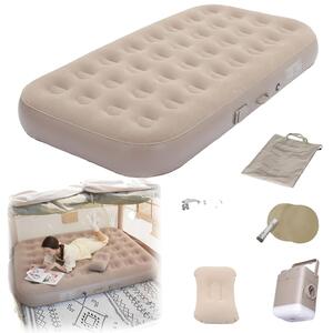 Materasso gonfiabile autogonfiante, con pompa integrata, resistente alle forature, dimensioni 190x100x25 cm