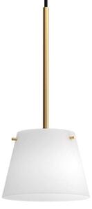 Lampada a sospensione Herstal, Bianco, Soggiorno, Vetro
