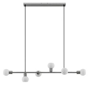 Lampada a sospensione Lindby, Biscala, dimmerabile, Metallizzato, Soggiorno, Metallo