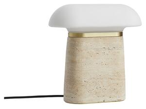 Lampade da tavolo Woud, dimmerabile, Beige, Soggiorno, Pietra