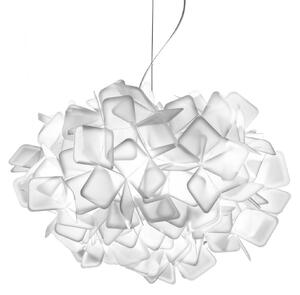 Lampada a sospensione Slamp, CLIZIA, dimmerabile, Bianco, Soggiorno, Plastica, Design