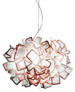 Lampada a sospensione Slamp, CLIZIA, dimmerabile, Arancione, Soggiorno, Plastica, Design