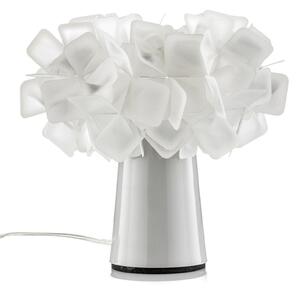 Lampade da tavolo Slamp, CLIZIA, Bianco, Soggiorno, Plastica, Design