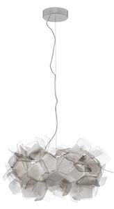 Lampada a sospensione Slamp, CLIZIA, dimmerabile, Grigio, Soggiorno, Plastica, Design