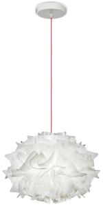 Lampada a sospensione Slamp, Veli Mini Single Couture, dimmerabile, Bianco, Soggiorno, Plastica, Design
