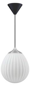 Lampada a sospensione Around the World Mini, bianca/nera