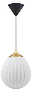 Lampada a sospensione Around the World Mini, bronzo/bianco