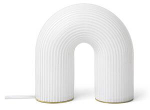 Lampade da tavolo ferm LIVING, Vuelta, dimmerabile, Bianco, Soggiorno, Vetro, Design