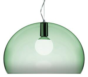 Lampada a sospensione Kartell, FL/Y, dimmerabile, Verde, Soggiorno, Plastica, Design