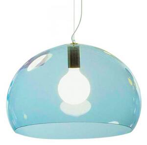 Lampada a sospensione Kartell, FL/Y, dimmerabile, Blu, Soggiorno, Plastica, Design