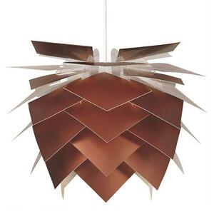 Lampada a sospensione Dyberg Larsen, Illumin Copper Look, dimmerabile, Rame, Soggiorno, Plastica, Design