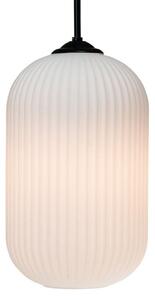 Lampada a sospensione Dyberg Larsen, Riflet, dimmerabile, Bianco, Soggiorno, Vetro
