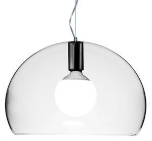 Lampada a sospensione Kartell, Small FL/Y, Trasparente, Soggiorno, Plastica, Design