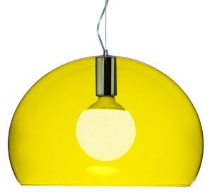 Lampada a sospensione Kartell, Small FL/Y, Giallo, Soggiorno, Plastica, Design