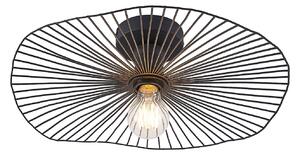 Plafoniera Lindby, Ruota, dimmerabile, Nero, Soggiorno, Metallo, Moderno