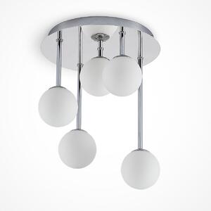 Plafoniera Lindby, Chrissy, dimmerabile, Metallizzato, Soggiorno, Metallo, Moderno