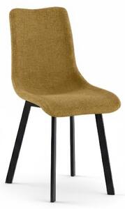 Sedia In Tessuto Easy Clean telaio metallo Modello IRIS Dimensioni 45x56x h 86 cm - Peso 5,5 colore Giallo