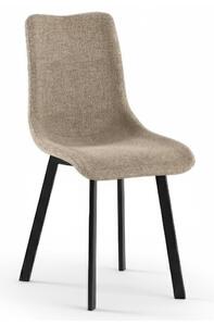 Sedia In Tessuto Easy Clean telaio metallo Modello IRIS Dimensioni 45x56x h 86 cm - Peso 5,5 colore Beige