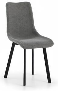 Sedia In Tessuto Easy Clean telaio metallo Modello IRIS Dimensioni 45x56x h 86 cm - Peso 5,5 colore Grigio Scuro