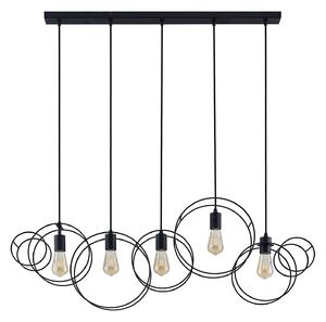Lampada a sospensione Lucande, Andrik, dimmerabile, Nero, Soggiorno, Metallo, Moderno