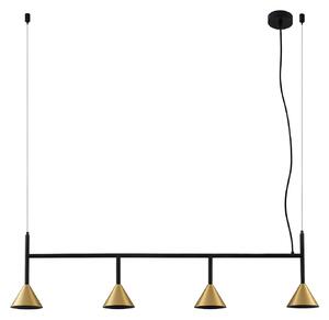 Lampada a sospensione Lucande, Kartio, dimmerabile, Nero, Soggiorno, Metallo, Design