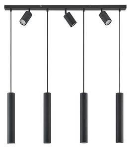 Lampada a sospensione Lindby, Sanad, dimmerabile, Nero, Soggiorno, Metallo, Moderno