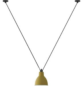 Lampada a sospensione Lampe Gras, Giallo, Soggiorno, Metallo