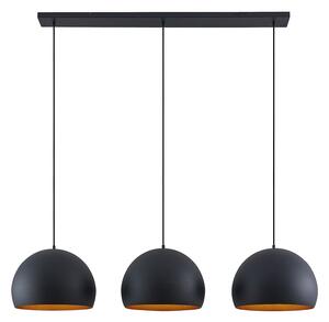 Lampada a sospensione Lindby, Tarjei, dimmerabile, Nero, Soggiorno, Metallo, Moderno