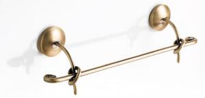 Porta Salviette da LAVABO 53,5 Cromato Collezione RETRO' Dimensione 53,5x7x h 9 cm uno stile vintage FINITURA Bronzo Satinato