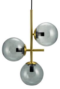Lampada a sospensione Dyberg Larsen, Como, dimmerabile, Dorato / Ottone, Cucina, Vetro